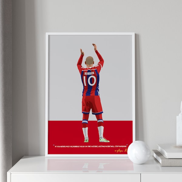 Arjen Robben - Bayern Munich Poster - Soccer Gifts - Sports Poster