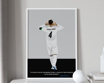 Sergio Ramos Poster - Real Madrid Art