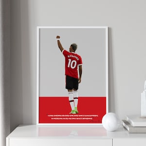 Marcus Rashfor Art Print - Manchester United Poster