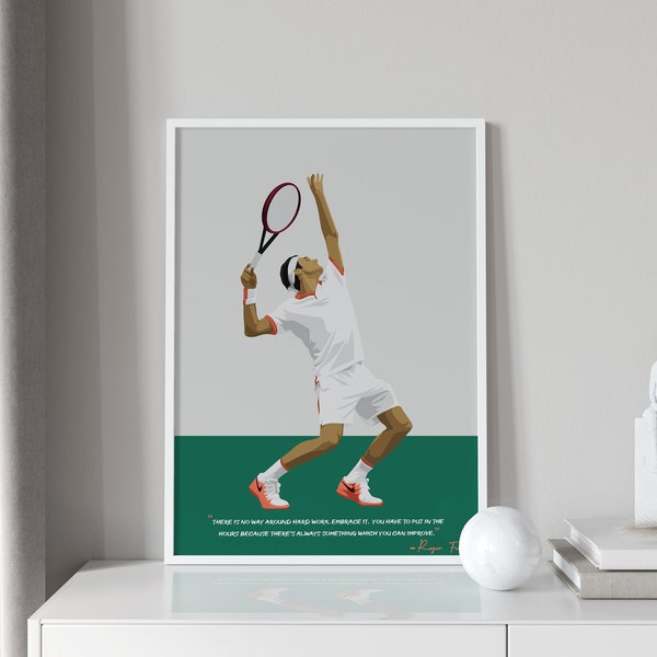 Impression artistique Roger Federer Tennis