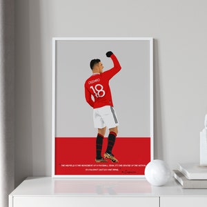 Manchester United Poster - Casemiro - Football Wall Art