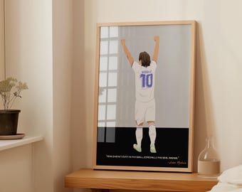 Modrić Poster - Real Madrid Poster - Luka Modric  Madrid