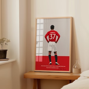 Kobbie Mainoo Manchester United Poster - Football Wall Art