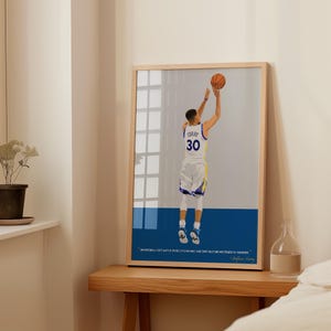 Steph Curry poster - Basketball Prints - NBA - Basketball Gift