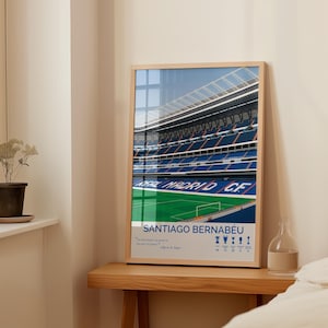 Santiago Bernabeu - Real Madrid Poster - Real Madrid Wall Art