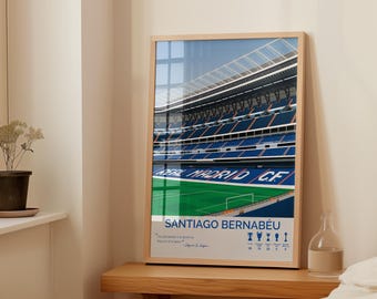 Santiago Bernabeu Stadium Poster - Real Madrid Wall Art