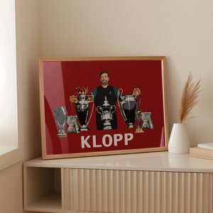Jurgen Klopp Poster - Liverpool - Liverpool Gifts - Jurgen Klopp Tribute Art