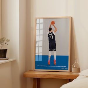 Luka Doncic-poster - basketbalprints - NBA - basketbalcadeau