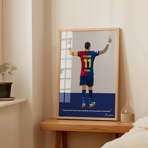 Raphinha Barcelona Poster | Barcelona Fan Gifts | Raphinha Print