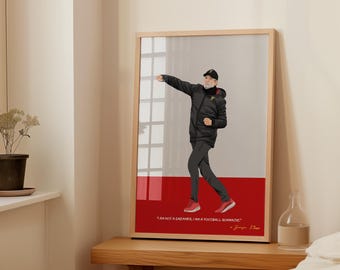Jurgen Klopp Art Print - Liverpool Poster - Liverpool Gifts - Soccer Art - Football Print