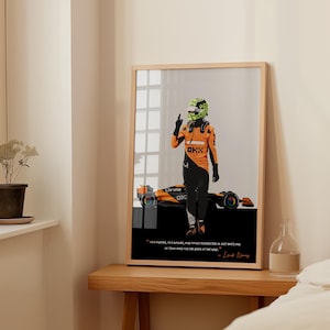 Lando Norris Poster, McLaren F1,  Lando Norris Print