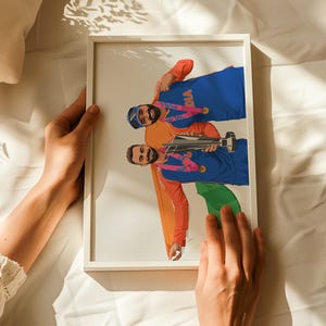 Virat Kohli Rohit Sharma Poster - Indisches Cricket Team - Cricket Drucke - Tribute Art Bild 3