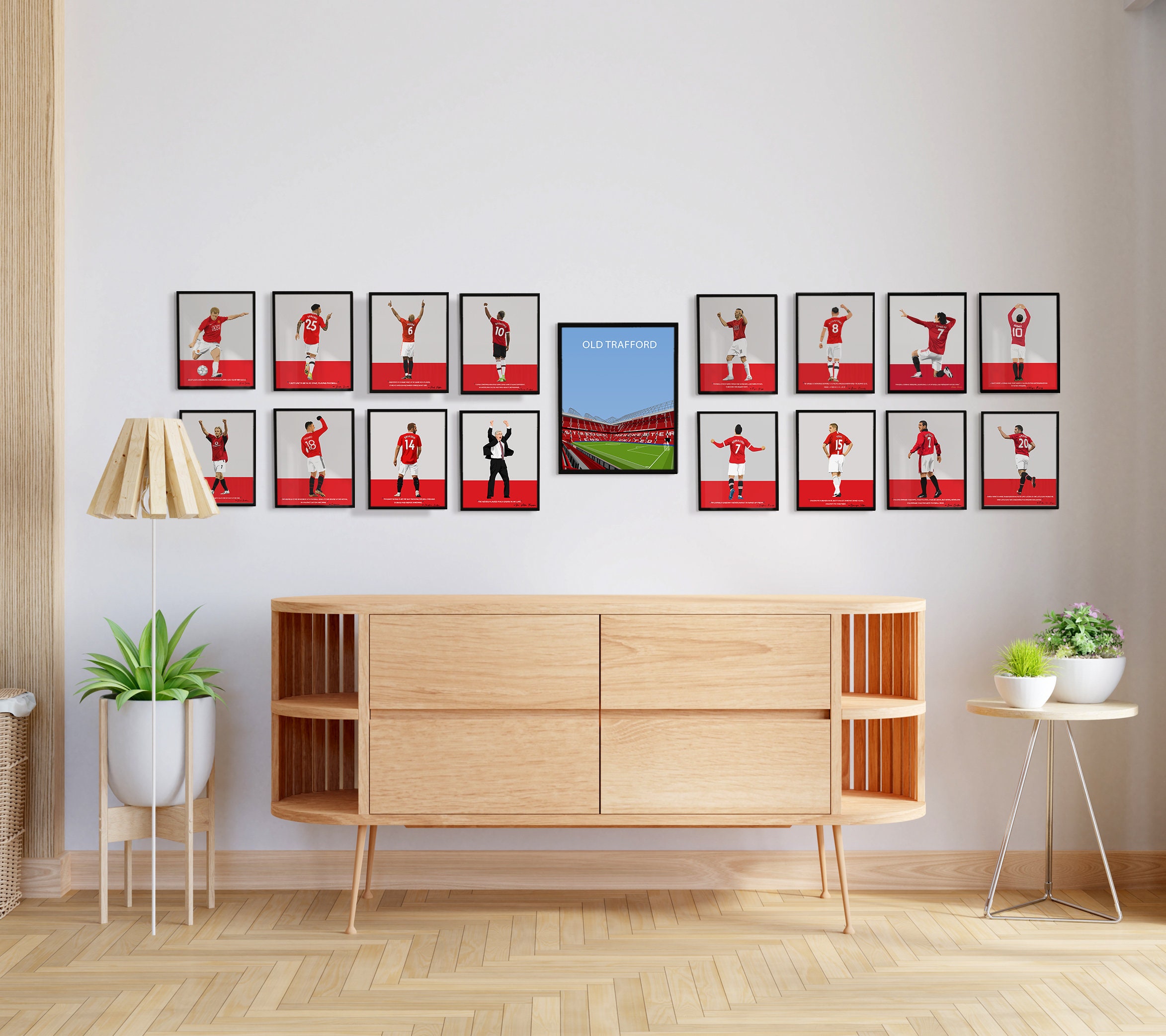 Old Trafford Stadium Old Trafford Poster Print Manchester Etsy