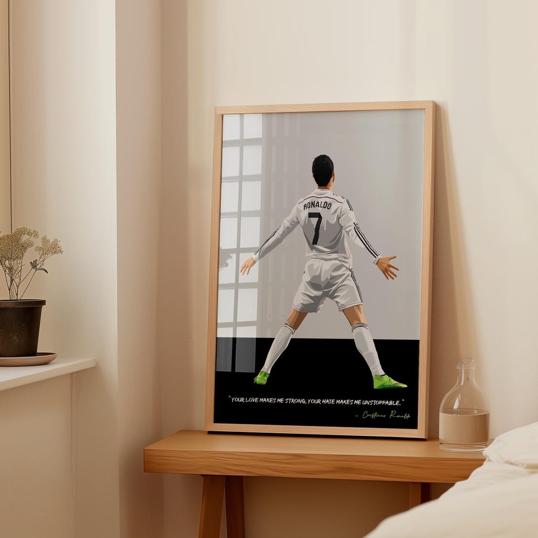 Reinaldo Poster Ronaldo - Real Madrid Art Print - Football Legend - Etsy