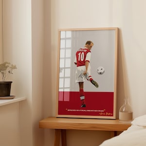 Dennis Bergkamp Arsenal Poster - Arsenal Prints