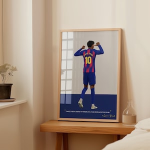 Lamine Yamal Number 10 Barcelona Poster | Barcelona Gifts