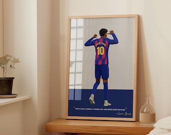 Lamine Yamal Barcelona Poster | Barcelona Prints
