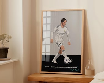 Luka Modric Real Madrid Poster, Modric Prints