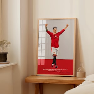 Lisandro Martinez Manchester United Poster - Football Wall Art