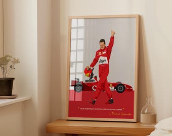 Michael Schumacher Poster - Formula 1 Ferrari Prints - Schumacher Print