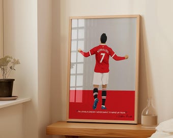 Cristiano Ronaldo Print Manchester United