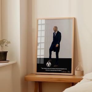 Zinedine Zidane Poster - Real Madrid - Zidane Print
