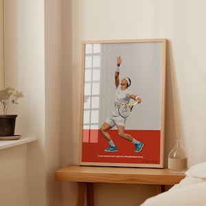 Rafael Nadal Print, Nadal Poster, Tennis Poster