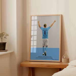 Erling Haaland Print - Manchester City Poster
