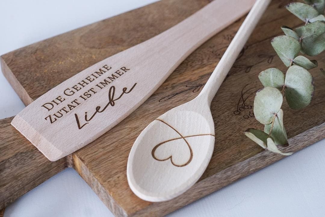 Kochlöffel mit Spruch Kochlöffel mit Herz Kochlöffel personalisiert