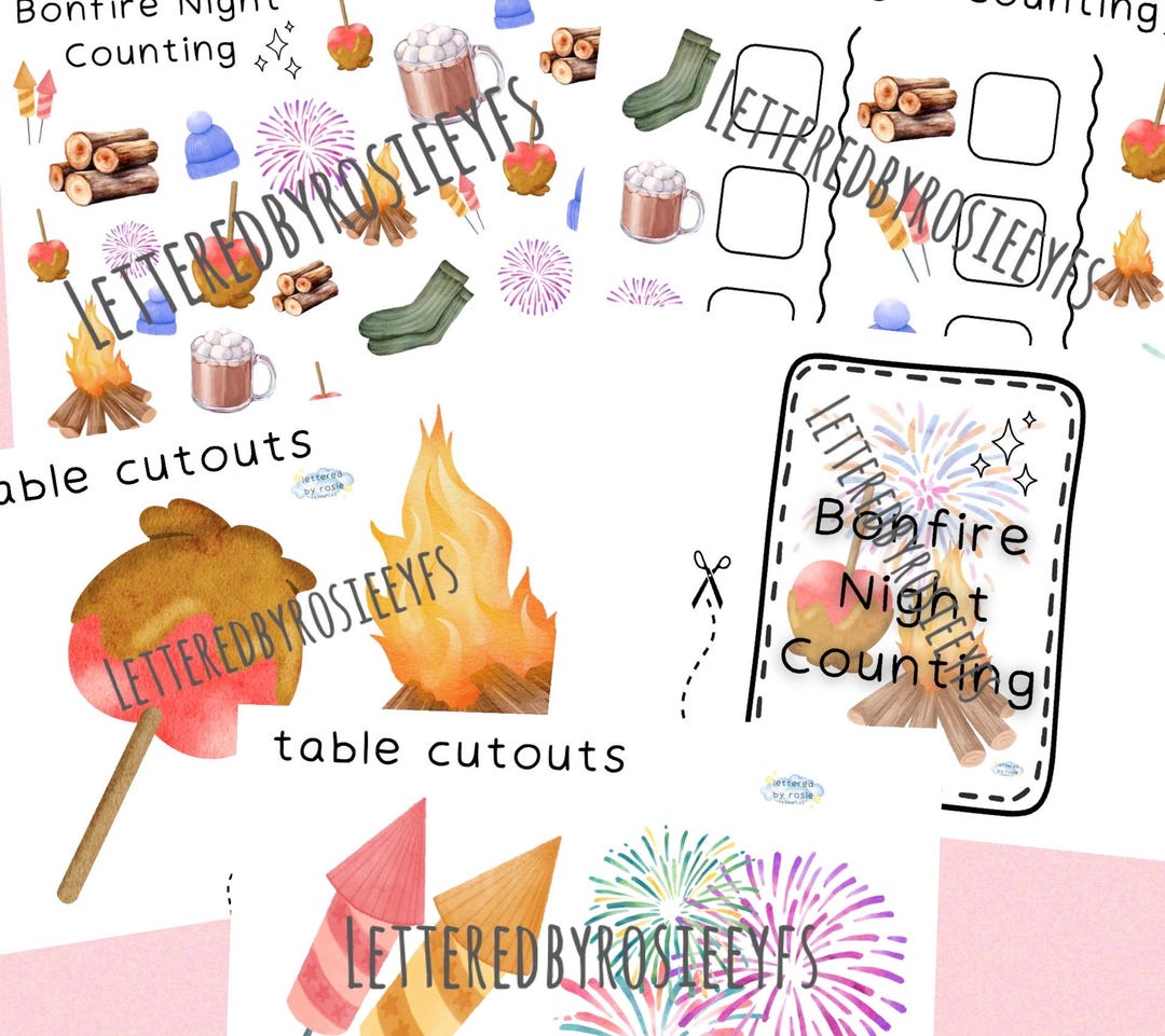 Bonfire Night Counting Digital Download EYFS Reception - Etsy