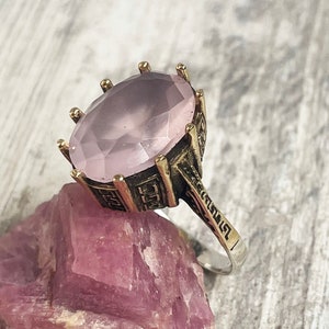 Turkish handmade, Women ring, rose cz stone, Gift for Her, Ottoman ring Womens, vintage jewelry, 925k sterling silver, Ladies ring