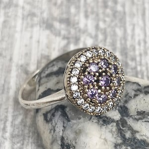 Turkish handmade, Women ring, Amethyst stone, Gift for Her, Ottoman ring Womens, vintage jewelry, 925k sterling silver, Ladies ring