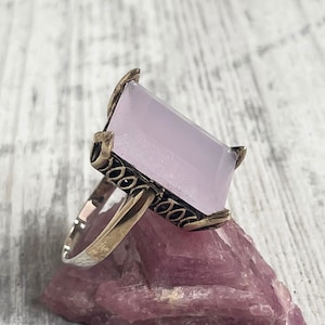 Turkish handmade, Women ring, rose cz stone, Gift for Her, Ottoman ring Womens, vintage jewelry, 925k sterling silver, Ladies ring