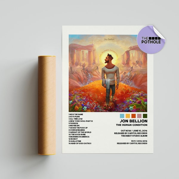 Jon Bellion Posters, The Human Condition Poster Album Cover Poster, Print Wall Art, Custom Poster, Home Decor, Jon Bellion, The Definition