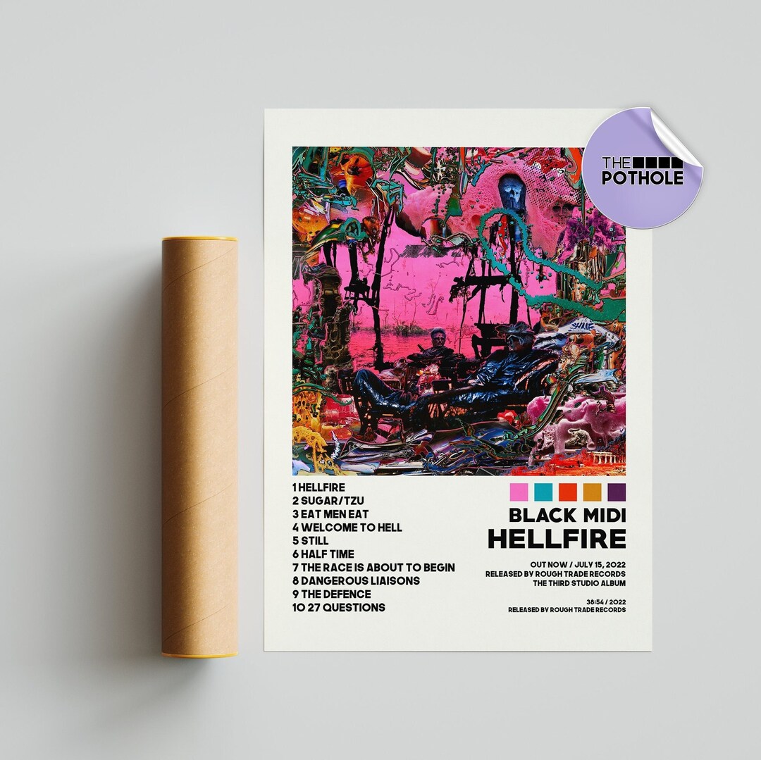 Black Midi Posters / Hellfire Poster / Black Midi Hellfire Etsy