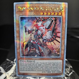 Fiendsmith Engraver - 25th Quarter Century Secret Rare - Prismatic Starlight - Ultra - Common - Single of Playset - Orica Proxy