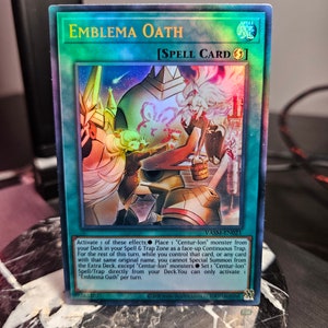 Emblema Oath (Centur-Ion) - Ultra Raro - 25° Anniversario Quarto di Secolo Starlight Raro - Prismatico Segreto - Comune - Orica Proxy - QCSR