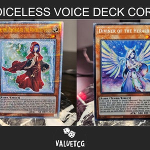 Voyless Voy Deck Kern: Lo + Diviner - 25th Quarter Century Starlight Prismatic Secret Rare - Lo, die Gebete des Herald- Orica Proxy