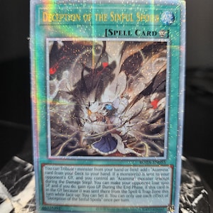 Deception of the Sinful Spoils - 25th Quarter Century Secret Rare - Prismatic Starlight - Ultra - Common - Single or Playset - Orica Proxy