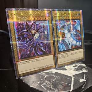 Set: Blue-Eyes White Dragon + Dark Magician (RA04 Alternate Art) - QCSR - Orica Proxy