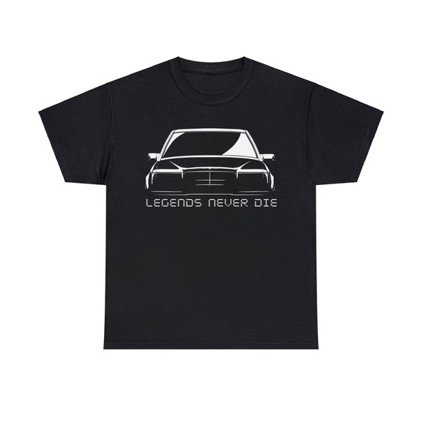 Timeless W124 Car Enthusiast T-Shirt: Iconic Luxury Automotive Design | Legends Never Die