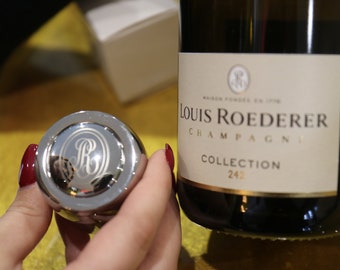 Louis Roederer Champagne bottle stopper, Roederer Cristal fizz saver, bouchon, ROEDERER Champagne Gift