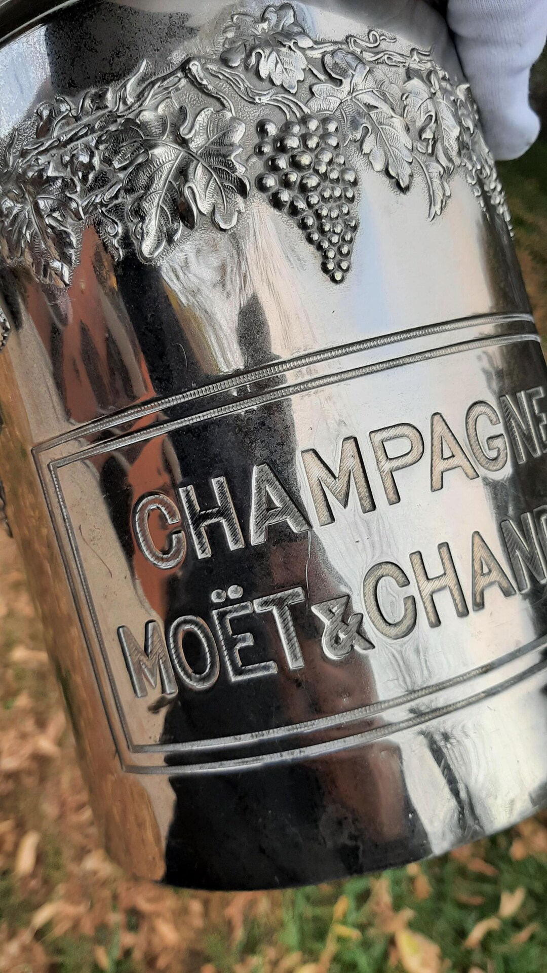Lot De 2 Seaux à Champagne Anciens MOET & CHANDON ARGIT - Seaux à Glace Rouges Vintage