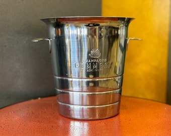 POMMERY Champagne stainless steel ice bucket  - Rarely find a piece in such good condition - Home and bar decor - INOX Made in Italy