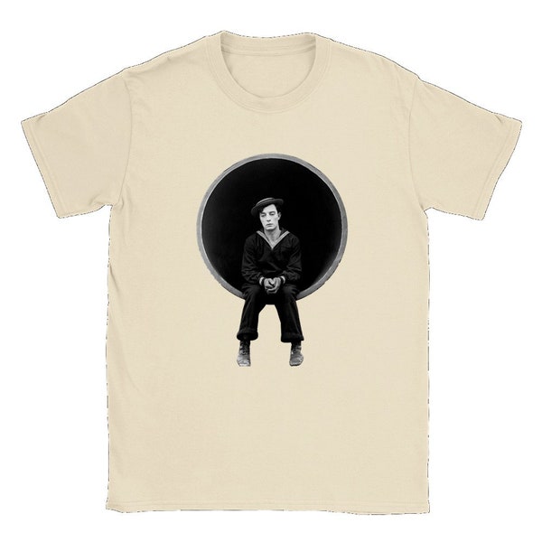 Buster Keaton Tribute Tee: Vintage Film-Inspired Design | Actor Shirt | Cinema Star T Shirt