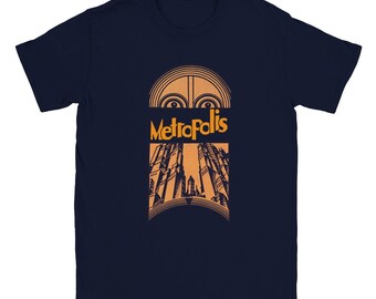 Metropolis Retro Tee: Sci-Fi Classic Tribute | Sci-fi Lovers Gift | Old Movie Fans Gift | Best Old Sci-fi Movie T Shirt