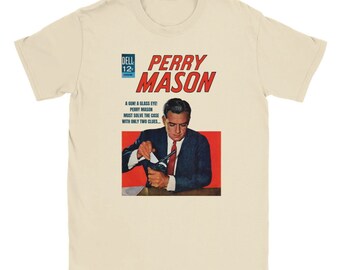 Perry Mason Tee: Vintage TV Mystery Tribute | Tv Serie T Shirt | Gift For Serie TV Lovers | Vintage Graphic | Fan Perry Mason