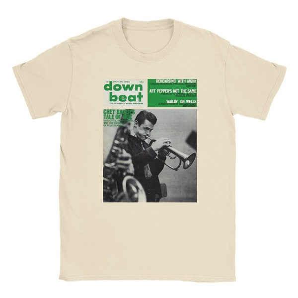 Chet Baker Jazz Legend Tee: Vintage trompetpictogram | Chet Baker-overhemd | Chet Baker-fans cadeau