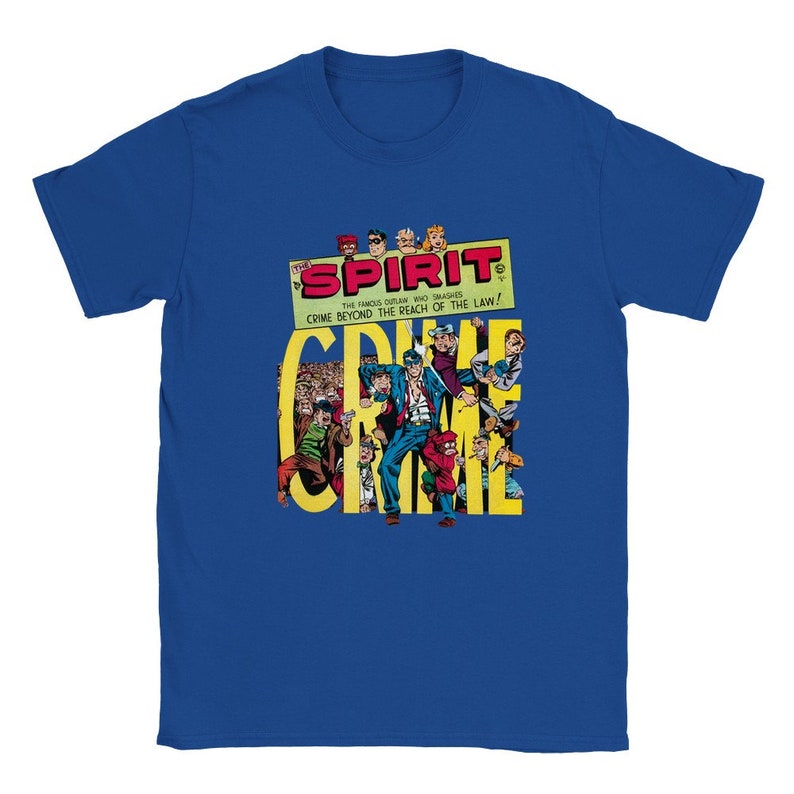 The Spirit Vintage Comic Tee Comic The Spirit Shirt Old Vintage Comics T Shirt Royal