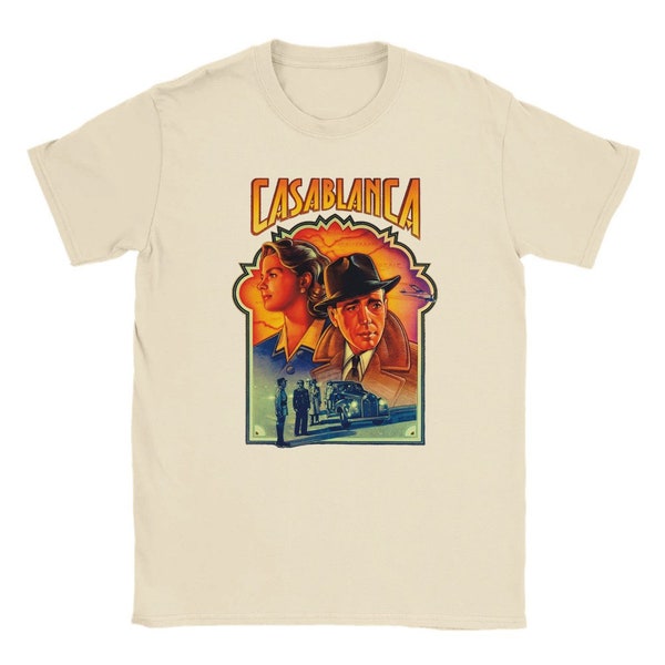 Casablanca Shirt | Best old Movie T Shirt | Old cinema Lovers Gift | Poster movie design tee